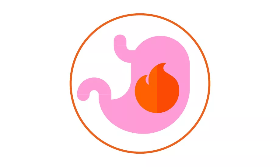 Jednym z objawów niestrawności jest pieczenie w nadbrzuszu „Czuję palące pieczenie w żołądku.”