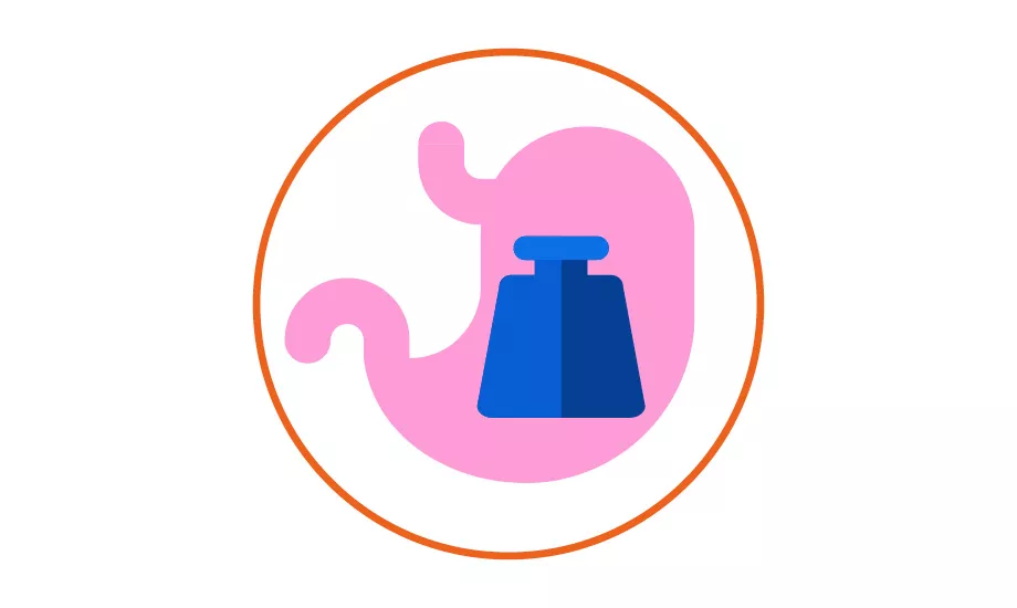 Jednym z objawów niestrawności jest uczucie pełności poposiłkowej „Mam wrażenie, jakbym miał(a) kamień w żołądku.”